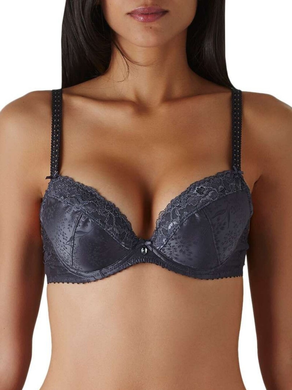 NWT AUBADE LACE TRIM SOUFFLED'HIVER BRA